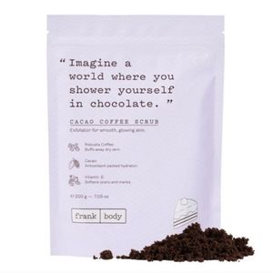 🌞 5 For $25 Frank Body Cacao Coffee Body Scrub Deeply Exfoliating